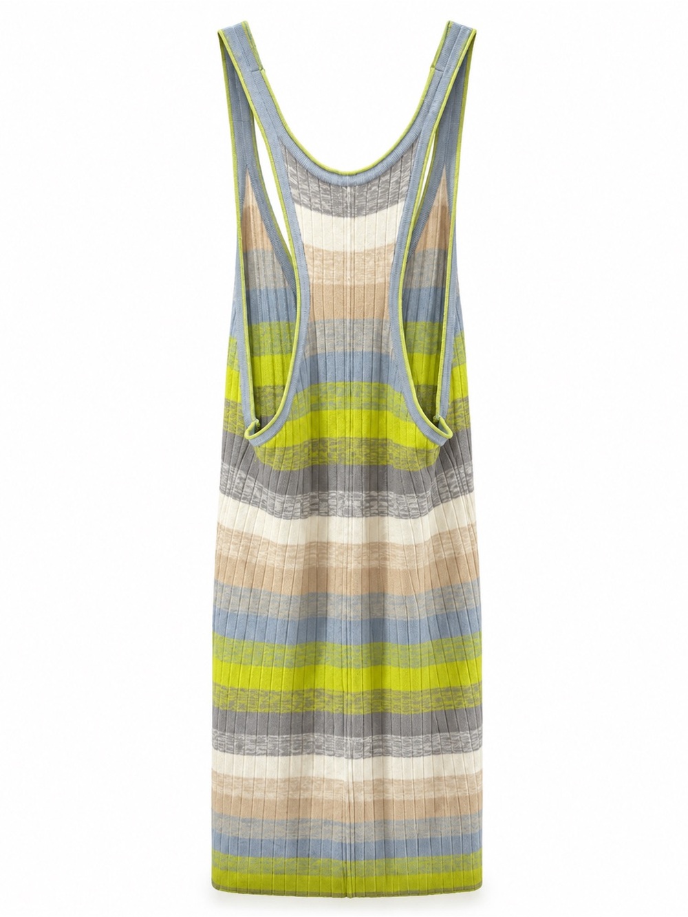 🌺Anthro Daily Practice Tuvalu Stripe Rib Racerback - Picture 3 of 4